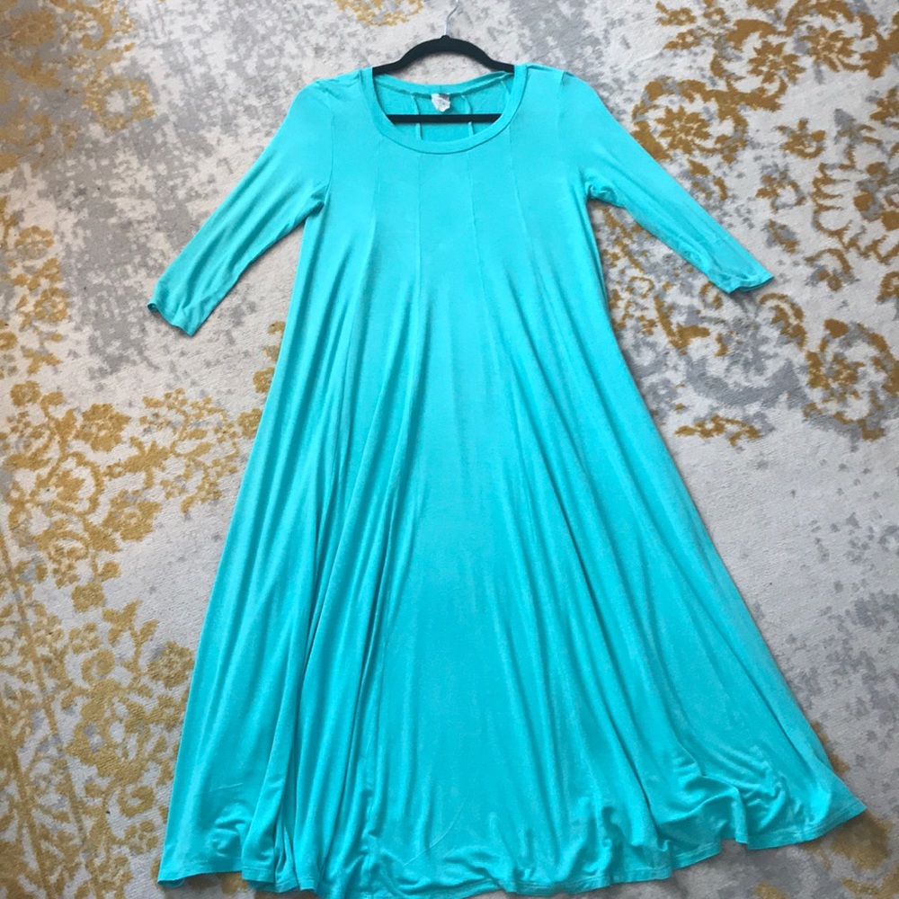 Turquoise Swing Dress
